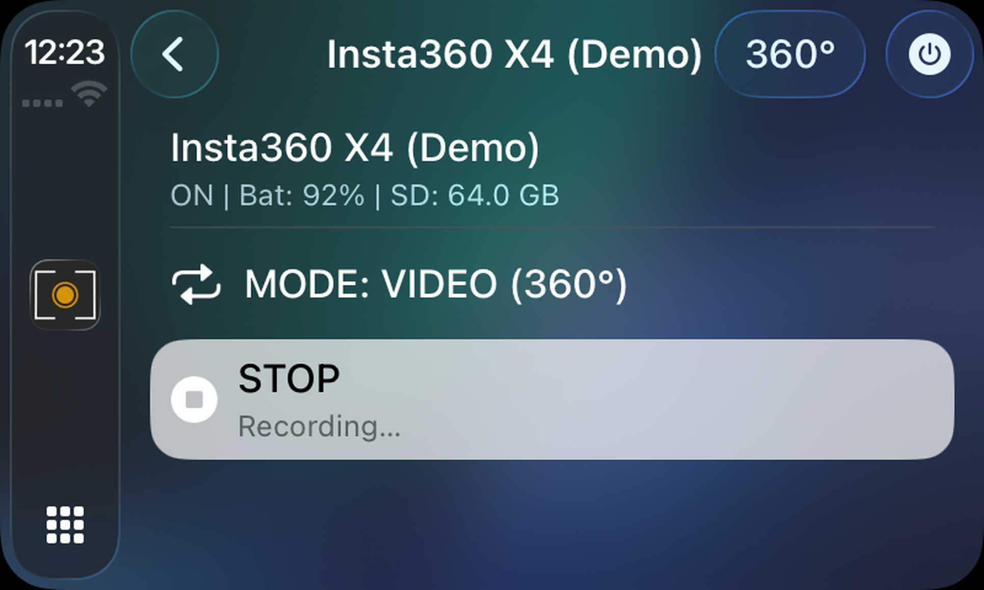 Insta360 Remote CarPlay Screen 2